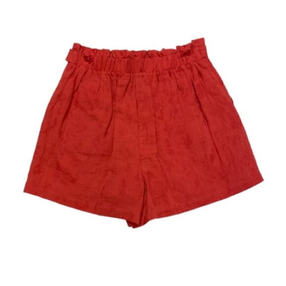 A Loves A Red Clay Paperbag Belted Shorts - Picture 2 of 2
